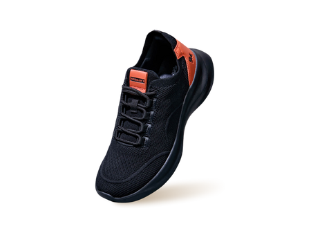 The Knit Strides Sneakers in Black for Casual Wear