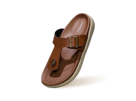 Purewhoosh Breeze Sandals in Tan for Daily Use