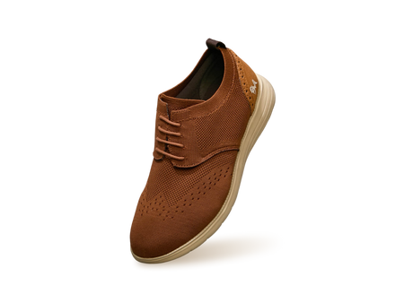 Casual Derby Sneakers in Tan for Casual Wear