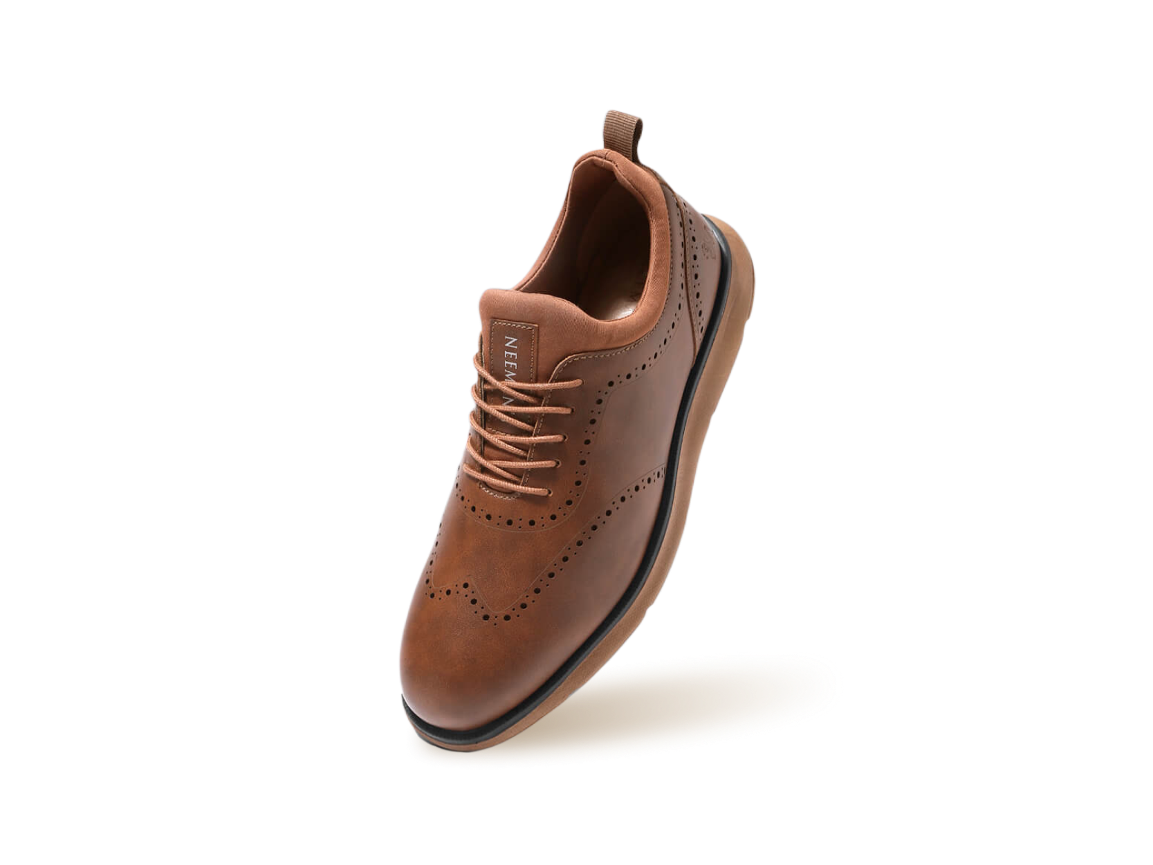 Crossover Brogues Oxfords in Tan for Casual Wear