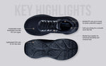 The CloudKnit Sneakers in Black for Casual Wear
