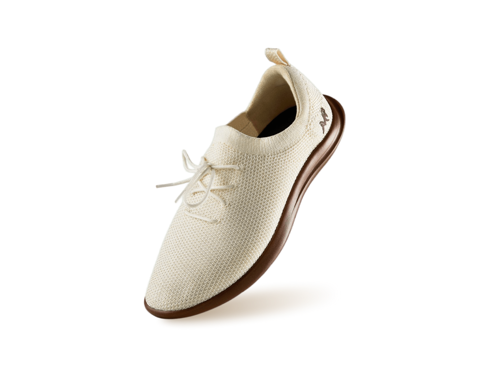 ReLive Knit Sneakers in Tusk Ivory / Brown Sole for Signature Style