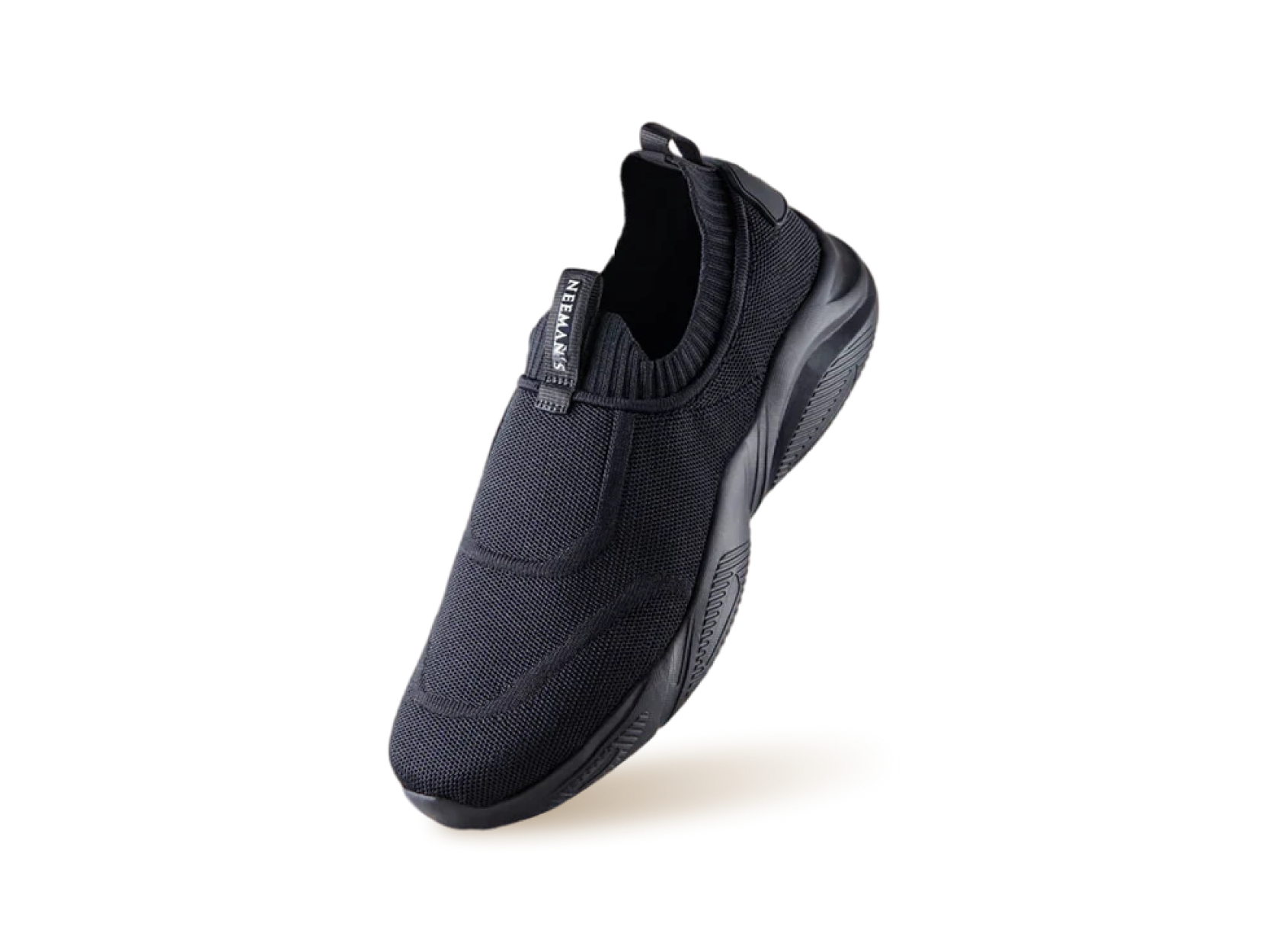 Sole Max Slip Ons in Ultra Black for Chunky Style