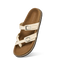 Utility Cross Strap Sandals for Women : Beige