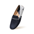 Color Block Loafers : White-Black
