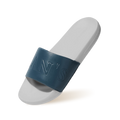 Cushy Slides : White-Blue