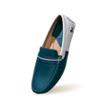 Color Block Loafers : White-Green