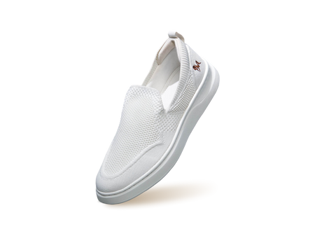 Elevate Slip Ons in White for Casual Wear