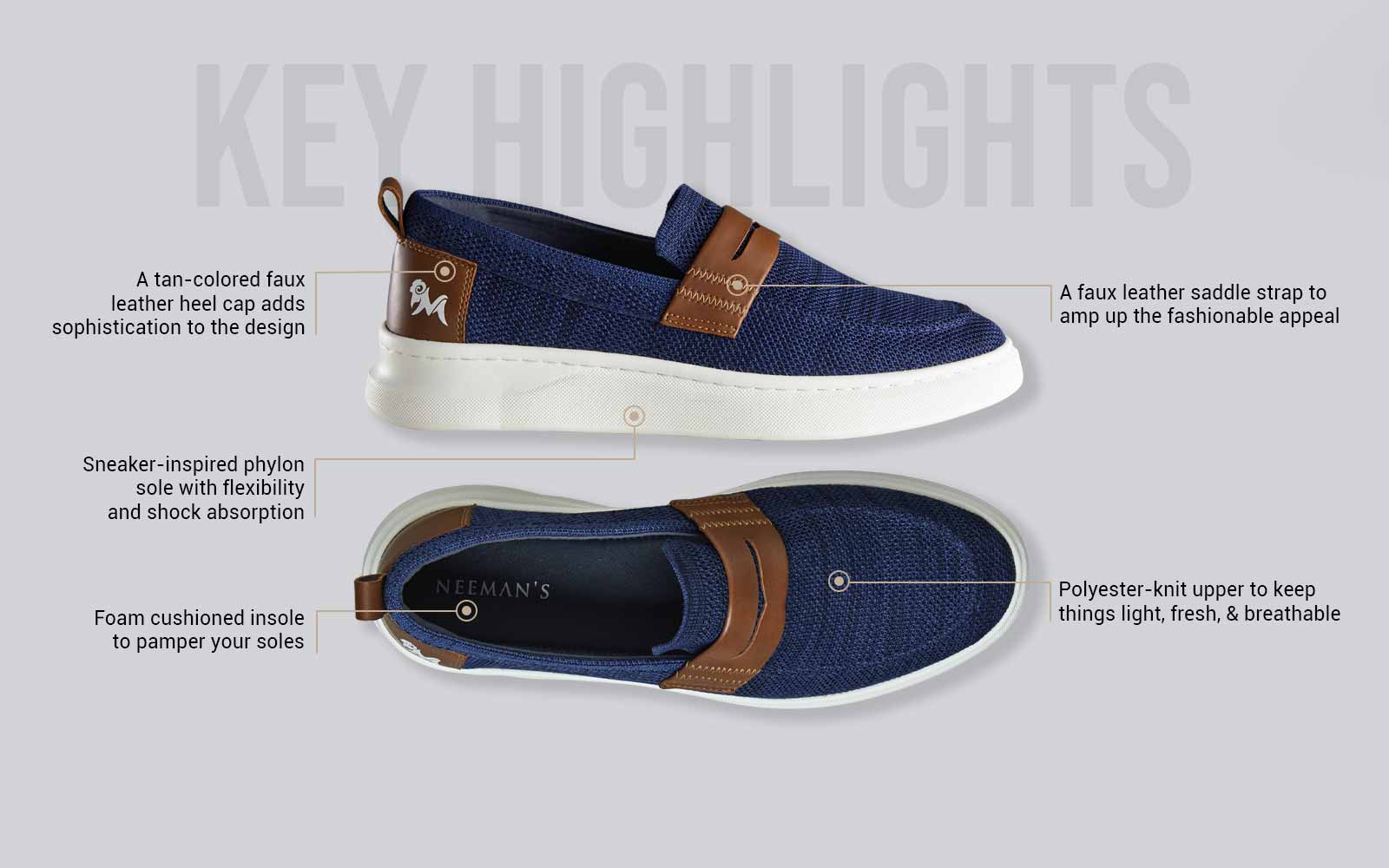 Navy/Tan