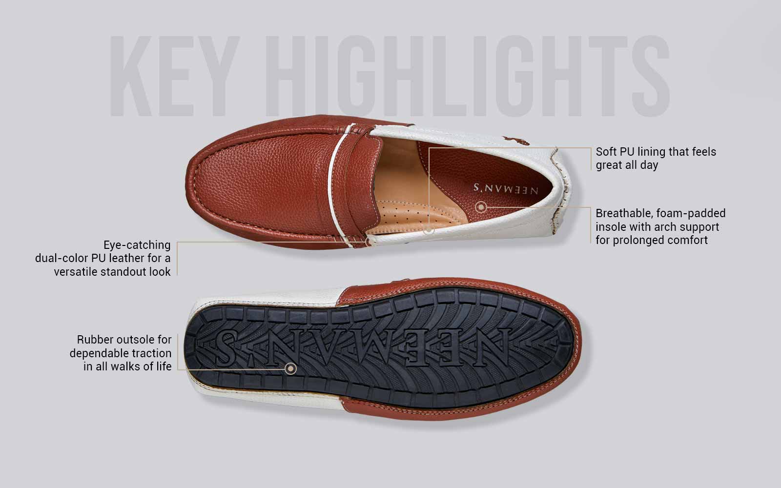 COLOR-BLOCK LOAFERS main image 0