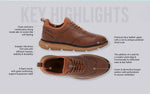 Crossover Brogues Oxfords in Tan for Casual Wear