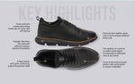 Crossover Brogues Oxfords in Black for Casual Wear