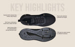 Dashing Walkers Sneakers in Black for Walking