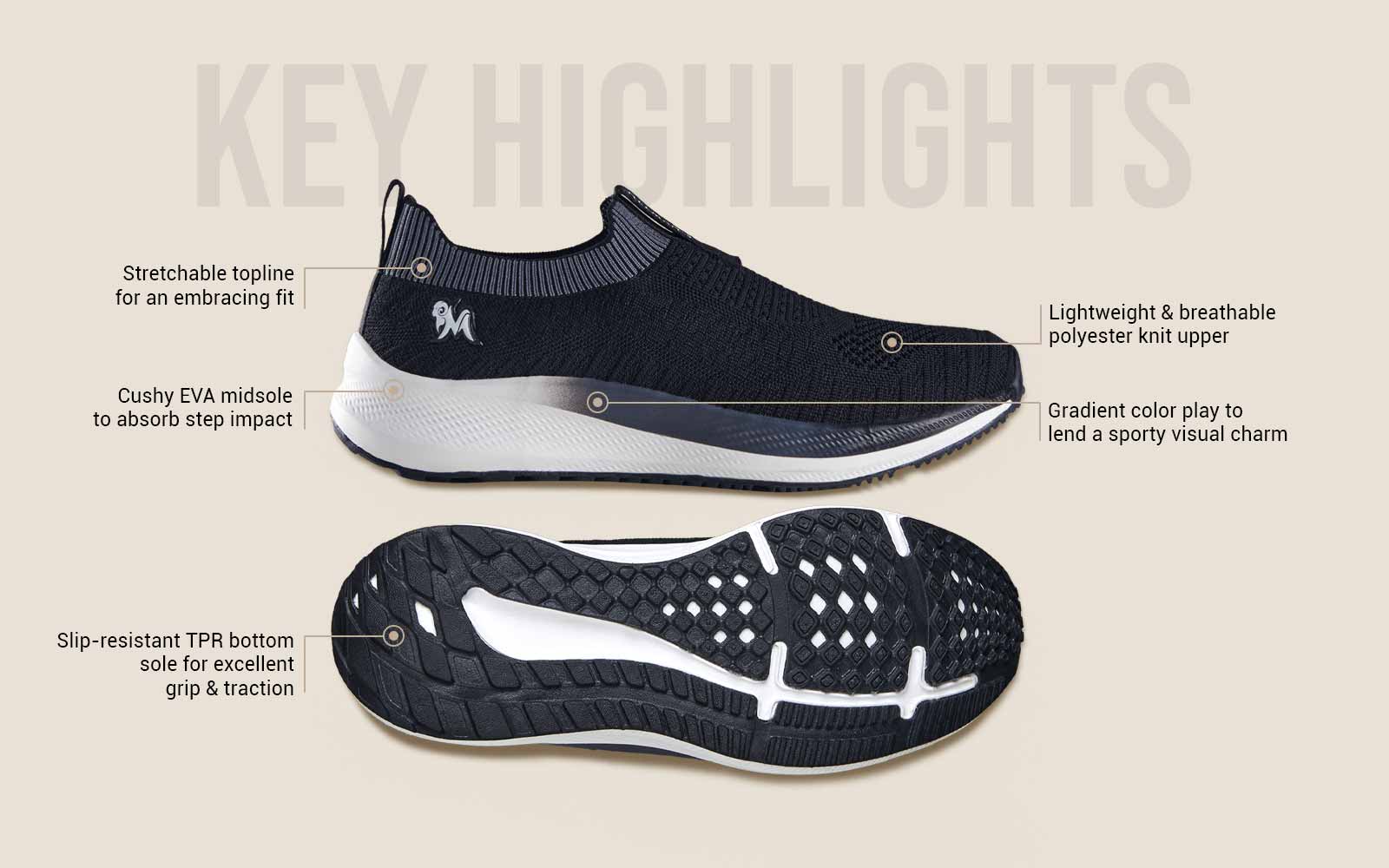 Rubber sole slip on shoes hotsell