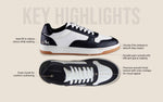 The Hipsters Sneakers in Black-White for Retro Style