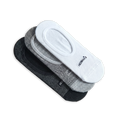 No Show Socks : Black White Grey (Pack of 3)