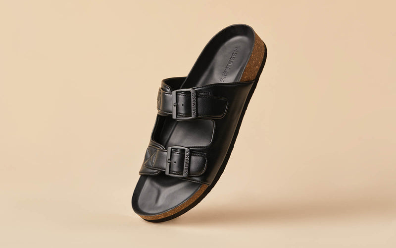 Skechers Black/Lemon Go-Walk-Arch-Fit-Sandal-Offsh Men's Slippers - Style  ID: 229057 | India
