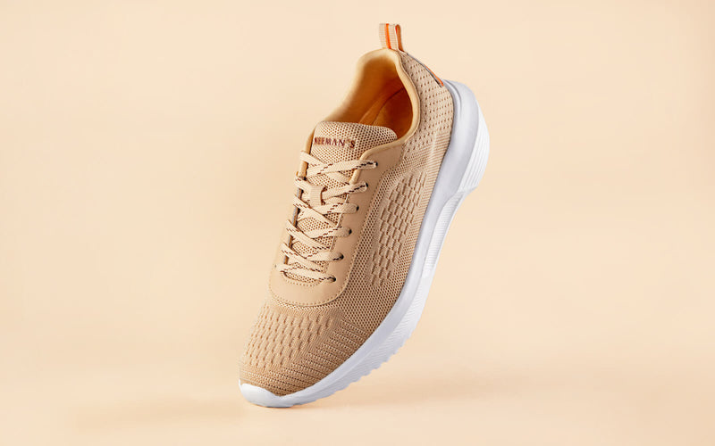 Neeman's Everyday Basic Sneakers Classic Brown | Stay comfortable everyday | Light Build, Flexible Sole & Secure Fit