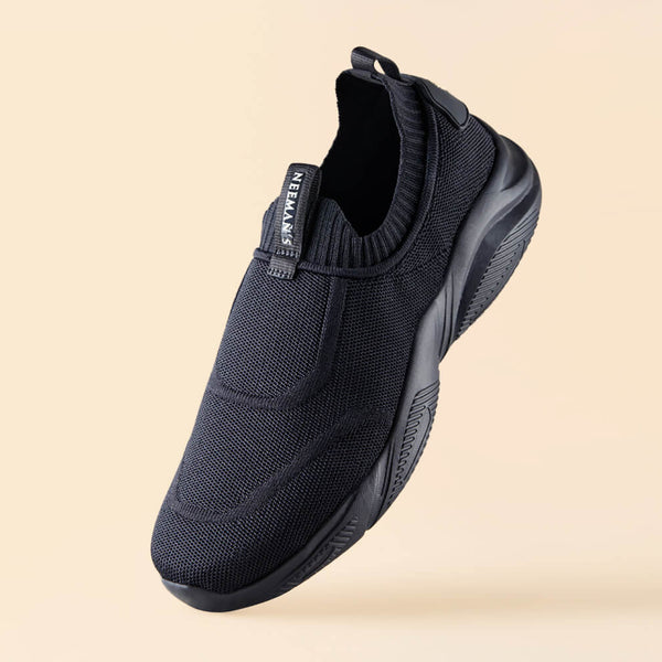 Black Alligator Slip-On Sneakers for Men - STEALTH by Civardi